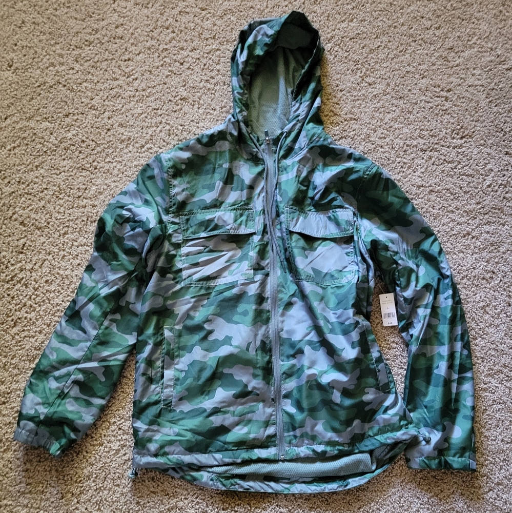 Mens camo windbreaker M and L